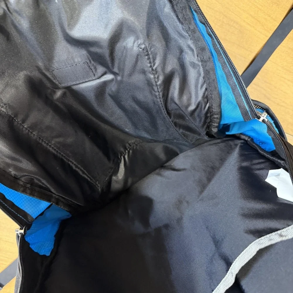 L.L. Bean Blue Backpack Nylon Soft Case Lightweight Men Travel School Bag Pack